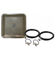 Панельна MIMO антена Energy Olive 2×15 dBi (1700–2700 МГц) + 2 кабелі по 10 м + перехідники