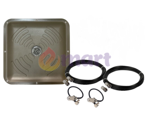 Панельная MIMO антенна Energy Olive 2×15 dBi (1700–2700 МГц) + 2 кабеля по 10 м + переходники