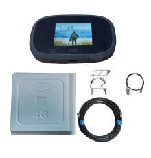 4G WiFi роутер Novatel MiFi8800 c широкополосной антенною Rnet Квадрат 4G 17dBi (800-2700 МГц)