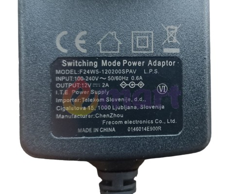 Зарядний пристрій 12V 2A для Wi-Fi роутера Зарядний пристрій 12V 2A для Wi-Fi роутера