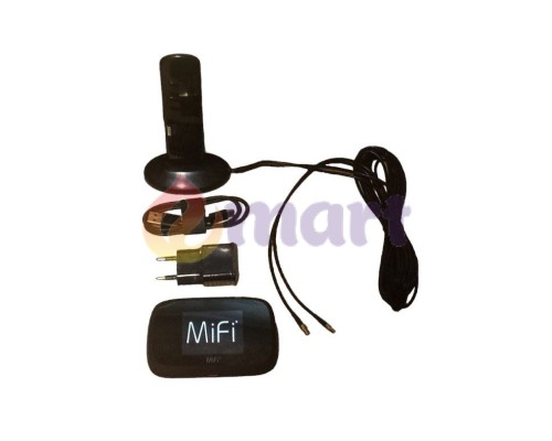 4G Wi-Fi роутер Novatel MiFi7000 UA c широкополосной MIMO антенной 5G 2x12 dBi на магните 