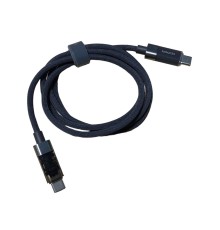 Кабель для швидкого заряджання Toocki Type-C Power Delivery Fast Charge PD, QC3.0 60w з дисплеєм Grey, 1 метр