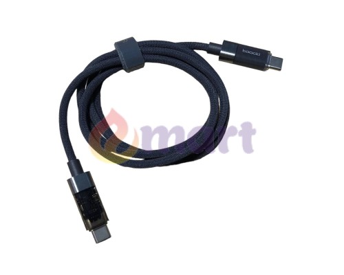 Кабель для швидкого заряджання Toocki Type-C Power Delivery Fast Charge PD, QC3.0 60w з дисплеєм Grey, 1 метр