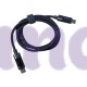 Кабель для швидкого заряджання Toocki Type-C Power Delivery Fast Charge PD, QC3.0 60w з дисплеєм Grey, 1 метр