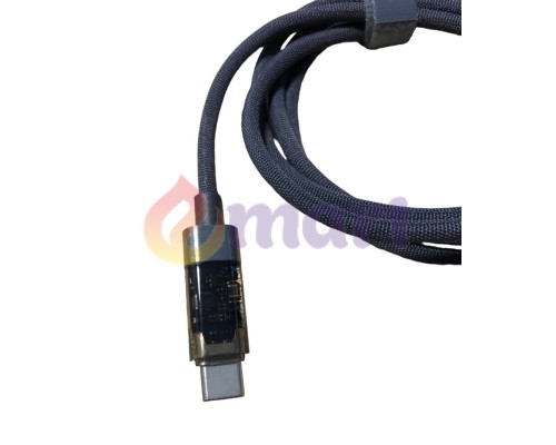 Кабель для швидкого заряджання Toocki Type-C Power Delivery Fast Charge PD, QC3.0 60w з дисплеєм Grey, 1 метр