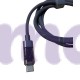 Кабель для швидкого заряджання Toocki Type-C Power Delivery Fast Charge PD, QC3.0 60w з дисплеєм Grey, 1 метр