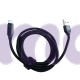Кабель для швидкого заряджання Toocki Type-C to USB 6A з дисплеєм Black, 1метр
