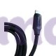 Кабель для швидкого заряджання Toocki Type-C to USB 6A з дисплеєм Black, 1метр