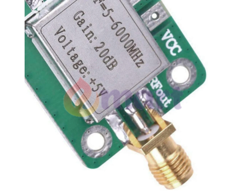 Широкосмуговий 5-6000MHz малошумний радіочастотний підсилювач 20dB, підсилювач сигналу RF SMA-SMA, 5v Широкосмуговий 5-6000MHz малошумний радіочастотний підсилювач 20dB, підсилювач сигналу RF SMA-SMA, 5v