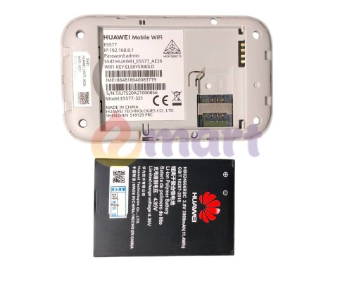 4G Wi-Fi роутер Huawei E5577-321 3000 mAh (Без антенних роз'ємів) 4G Wi-Fi роутер Huawei E5577-321 3000 mAh (Без антенних роз'ємів)