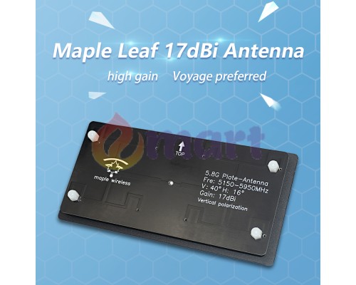 Спрямована антена 5.8G (5180-5950 МГц, 17dBi, SMA) Спрямована антена 5.8G (5180-5950 МГц, 17dBi, SMA)