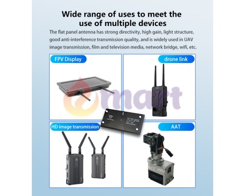 Спрямована антена 5.8G (5180-5950 МГц, 17dBi, SMA) Спрямована антена 5.8G (5180-5950 МГц, 17dBi, SMA)