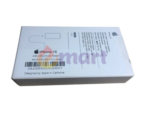 Мережевий зарядний пристрій 30W USB-C Power Adapter USB-C to Cable (MHJE3ZM)