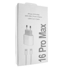 Мережевий зарядний пристрій 35W USB-C Power Adapter USB-C to Cable 1m White (MHJE3ZM)
