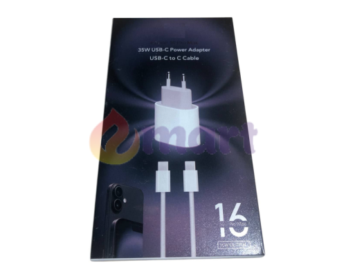 Сетевое зарядное устройство 35W USB-C Power Adapter USB-C to С Cable 1m Black (MHJE3ZM) Сетевое зарядное устройство 35W USB-C Power Adapter USB-C to С Cable 1m Black (MHJE3ZM)