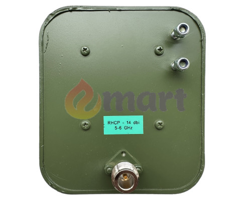 Патч антенна 5.8 ГГц 14 Дб N-Type (female) 100W для видео канала, против Mavic, защита от скидов