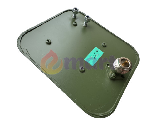 Патч антенна 5.8 ГГц 14 Дб N-Type (female) 100W для видео канала, против Mavic, защита от скидов