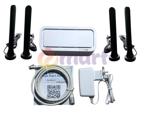 5G Wi-Fi роутер Inseego FX2000-3 (Wi-Fi 6, 1xLAN, 2xTS-9) + комплект зовнішніх антен 12 dBi (4 шт) 5G Wi-Fi роутер Inseego FX2000-3 (Wi-Fi 6, 1xLAN, 2xTS-9) + комплект зовнішніх антен 12 dBi (4 шт)