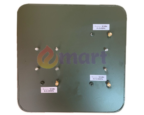 Патч антена 2.2 - 2.4 GHz + 2.4 - 2.6 GHz + 2.2 - 2.6 GHz 9.5 Дб виносна SMA 50W