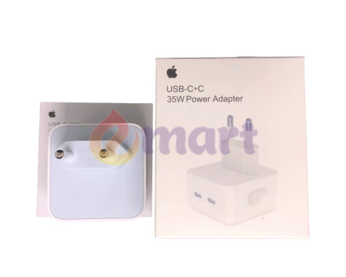 Мережевий зарядний пристрій Apple Dual 2хUSB-C 35W (A2347, MHJE3ZM/A)