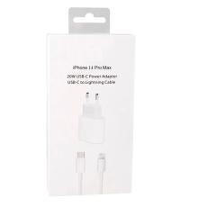 Зарядний пристрій для iPhone USB-C 20W + кабель USB-C to Lightning 2м