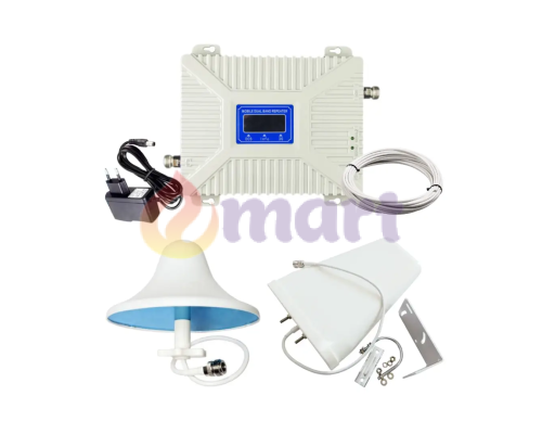 Репітер GSM підсилювач зв'язку та інтернету 4G 900/1800/2100 МГц з антеною 10 Дб