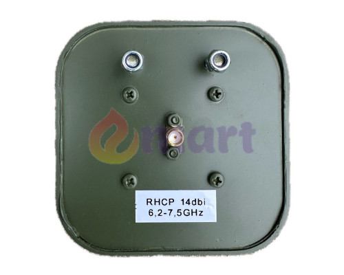 Антена патч 6.2-7.5 GHz 14 Дб RHCP кругова поляризація SMA 50W