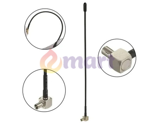 Комплект гибких 4G антенн для роутеров 5 дБ (800-2700 МГц) TS-9, 2 шт