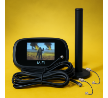 4G Wi‑Fi роутер Novatel MiFi 8800l (Прошивка Самолет) + Широкополосная MIMO-антенна 2×10  dBi с магнитным прорезиновым основанием (MAG-Boost Edition)