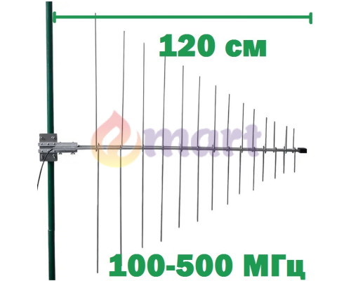 Логопериодическая антенна ENERGY 100-500 МГц 9dBi N-Type Male 100W