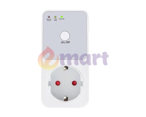 Захисне реле напруги в розетку Voltage Protector 3,6 кВт, 170В~260В IP65, 5~6 хвилин, біле Захисне реле напруги в розетку Voltage Protector 3,6 кВт, 170В~260В IP65, 5~6 хвилин, біле